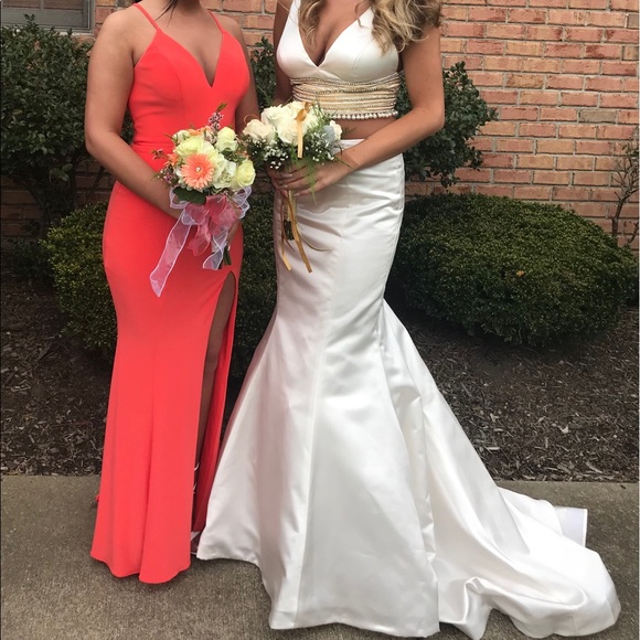 Ivory Sherri hill Prom dress 51711 - Picture 6 of 6